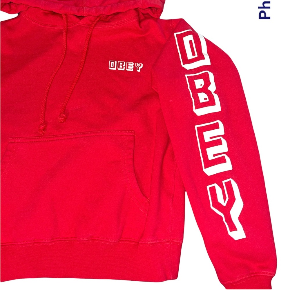 Red Obey Hoodie